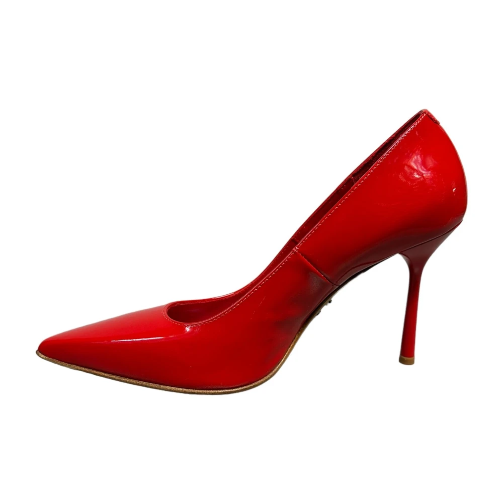 Sergio Levantesi Rode lakleren hoge hak pumps Red Dames