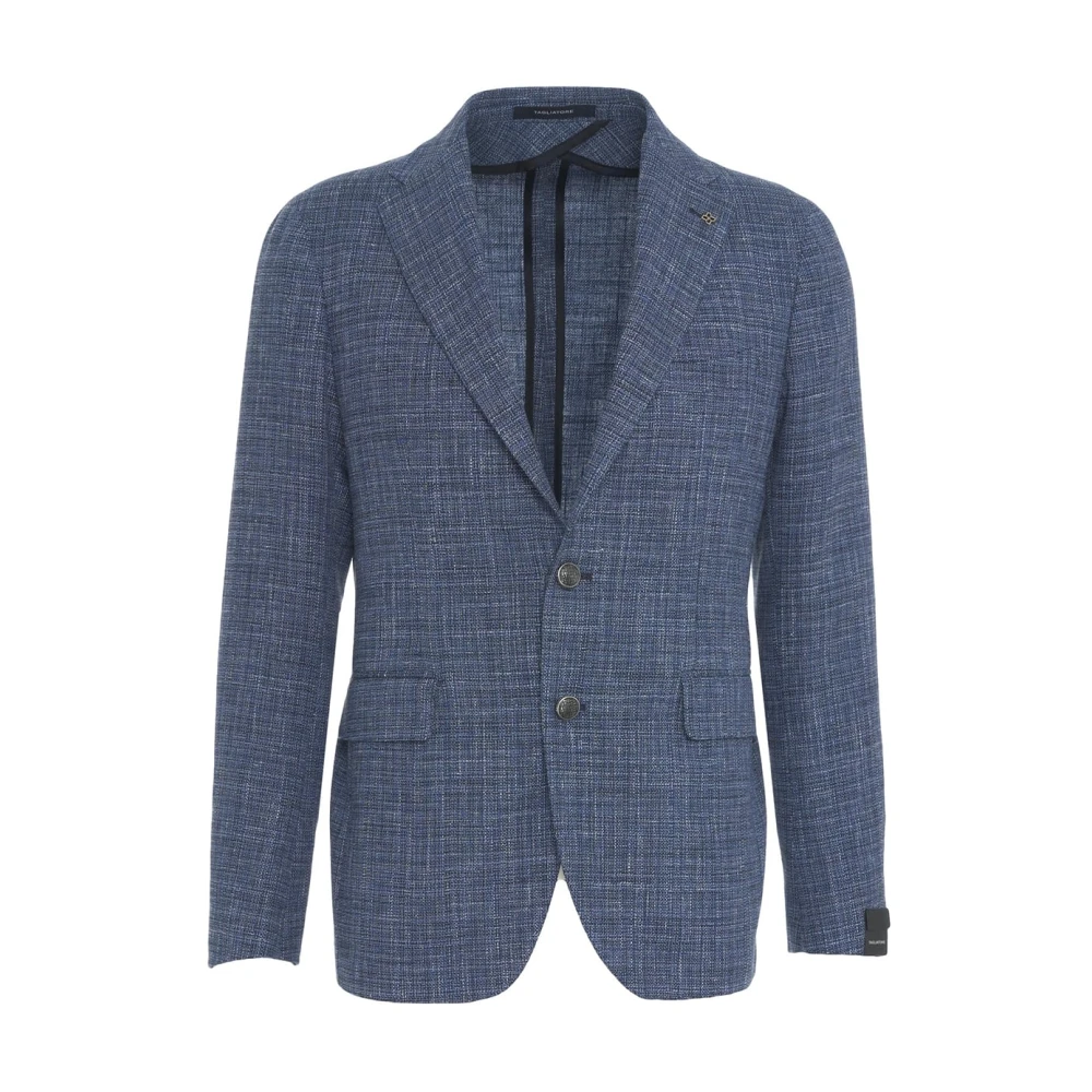 Tagliatore Herenkleding Blazer Blauw Ss25 Blue Heren