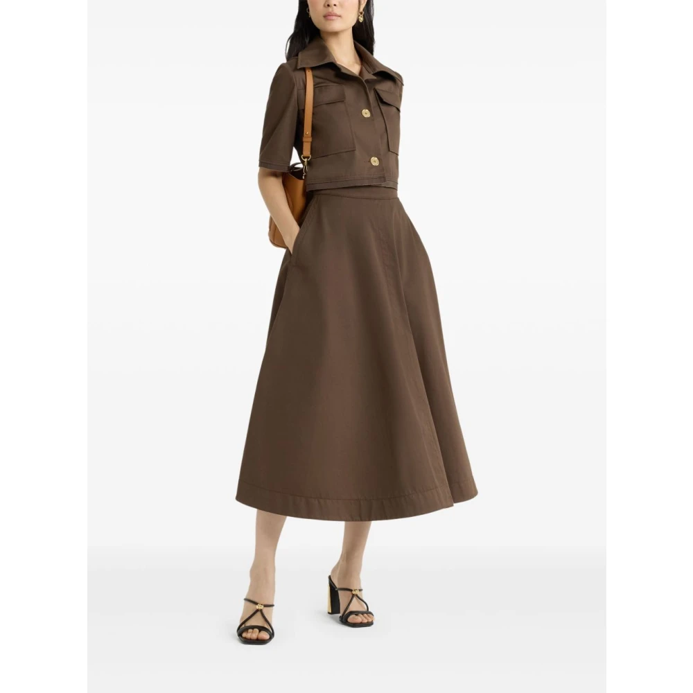Patou Bruine jas Dames bovenkleding Brown Dames