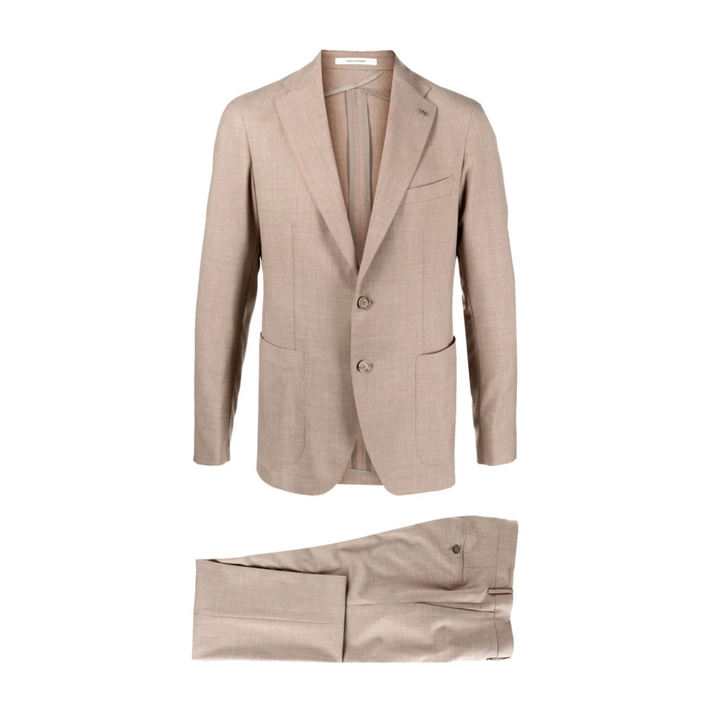 Beige Ull-Silke Blazer Kjole