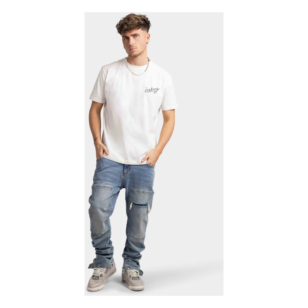 Iceberg Wit 5D T-Shirt Heren White Heren