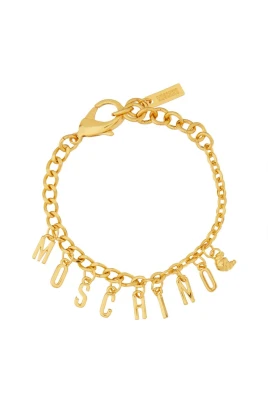 Armband med guldfärgad logotyp