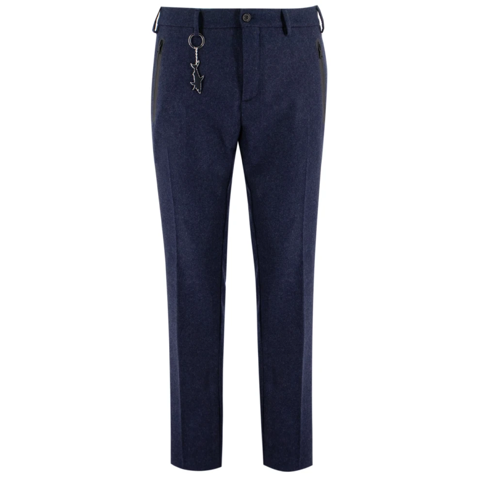 PAUL & SHARK Elegante wollen broek voor comfort Blue Heren