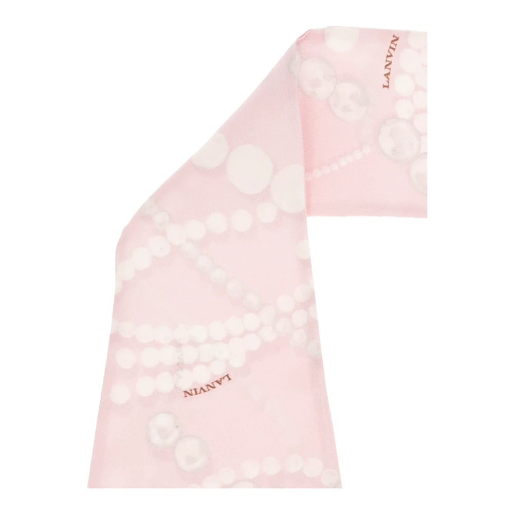Lanvin Zijden halsdoek Pink Dames
