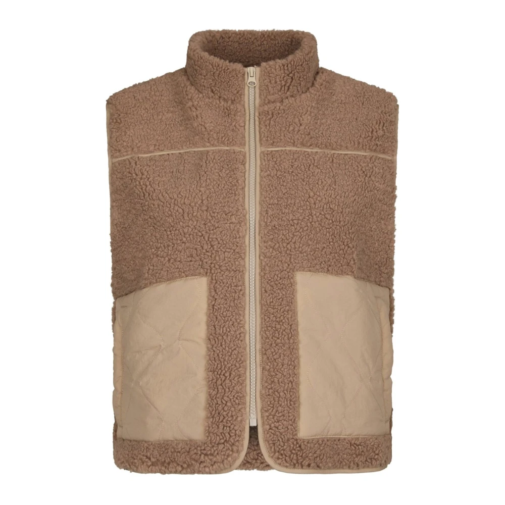 Neo Noir Beige Waistcoats, Female, M, Vests