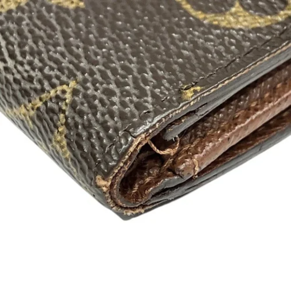 Louis Vuitton Vintage Pre-owned Canvas wallets Brown Dames