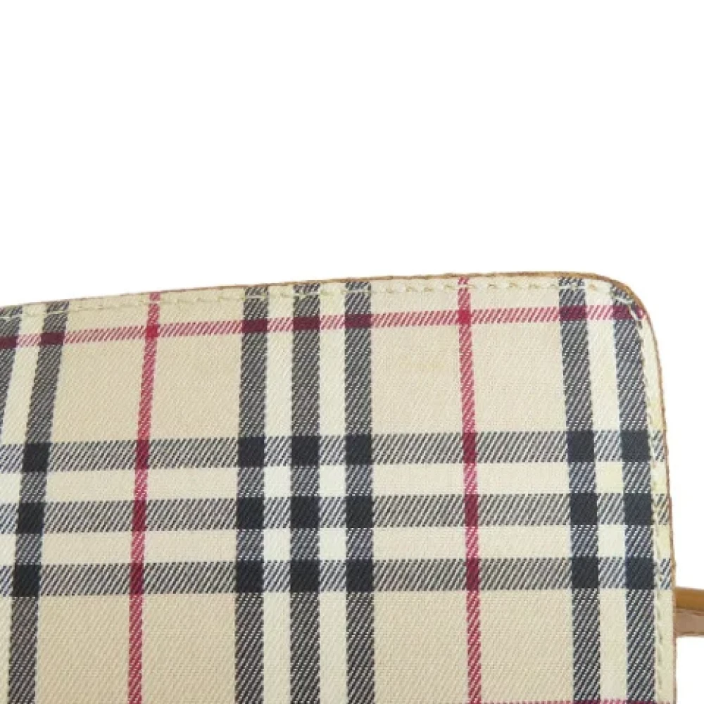 Burberry Vintage Pre-owned Leather shoulder-bags Beige Dames