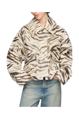 Tigerprint Cropped Jacka