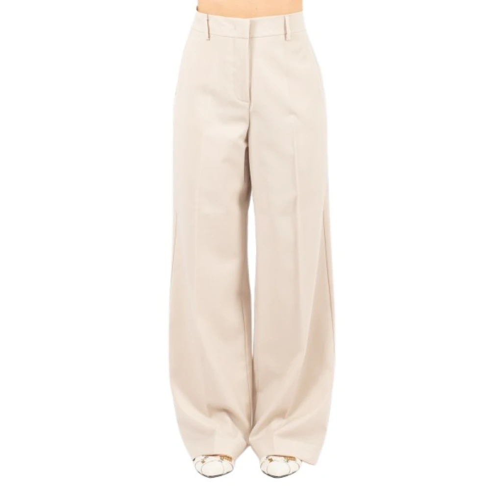 Weekend Max Mara Femme Beige - Pantalon Large - Pantalons - Taille: 42 Fr