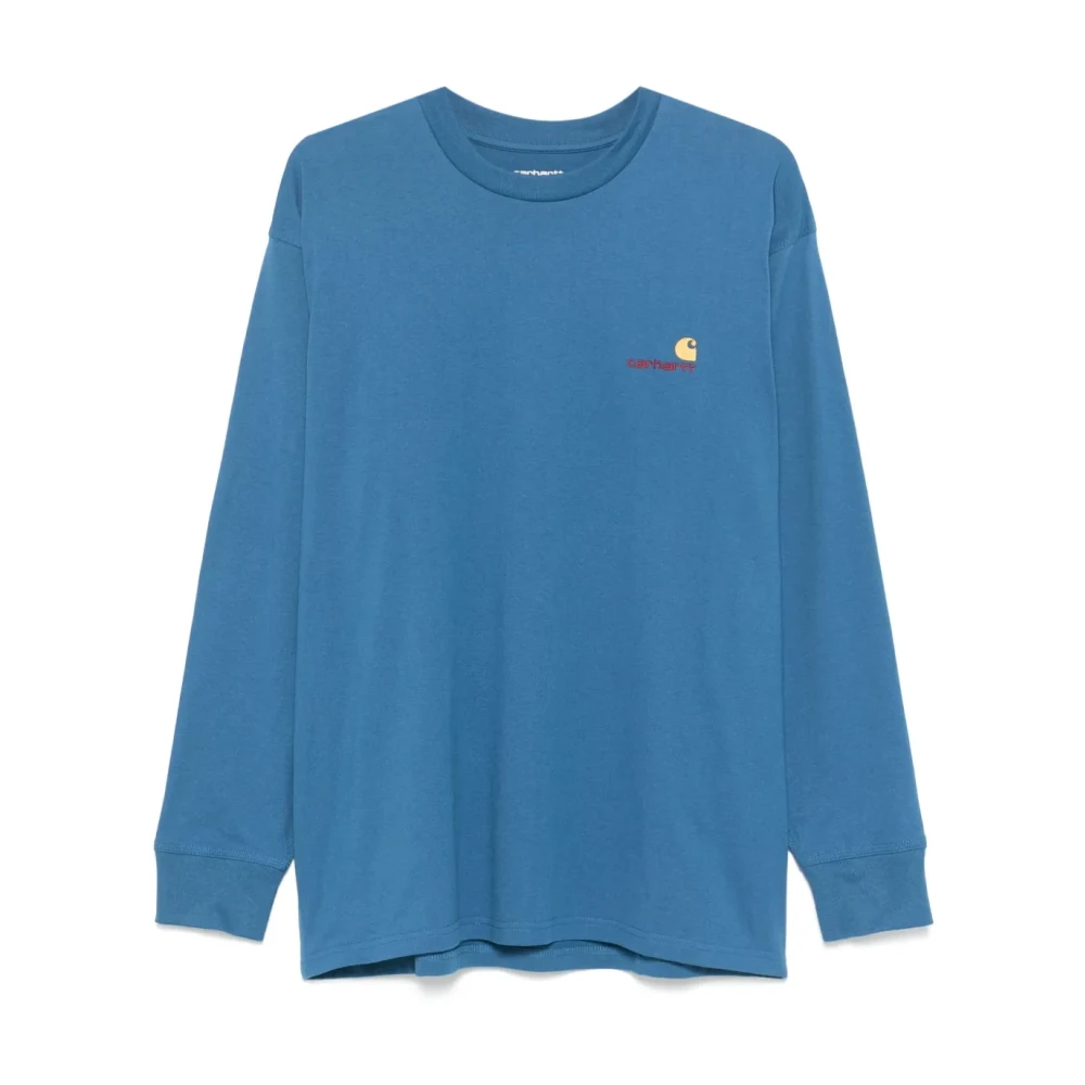 Carhartt WIP Amerikaans Script T-shirt Blue Heren