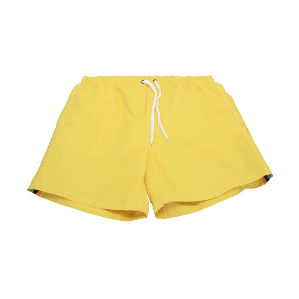 Sundek Men's Yellow Swim Shorts With Laces 2XL
