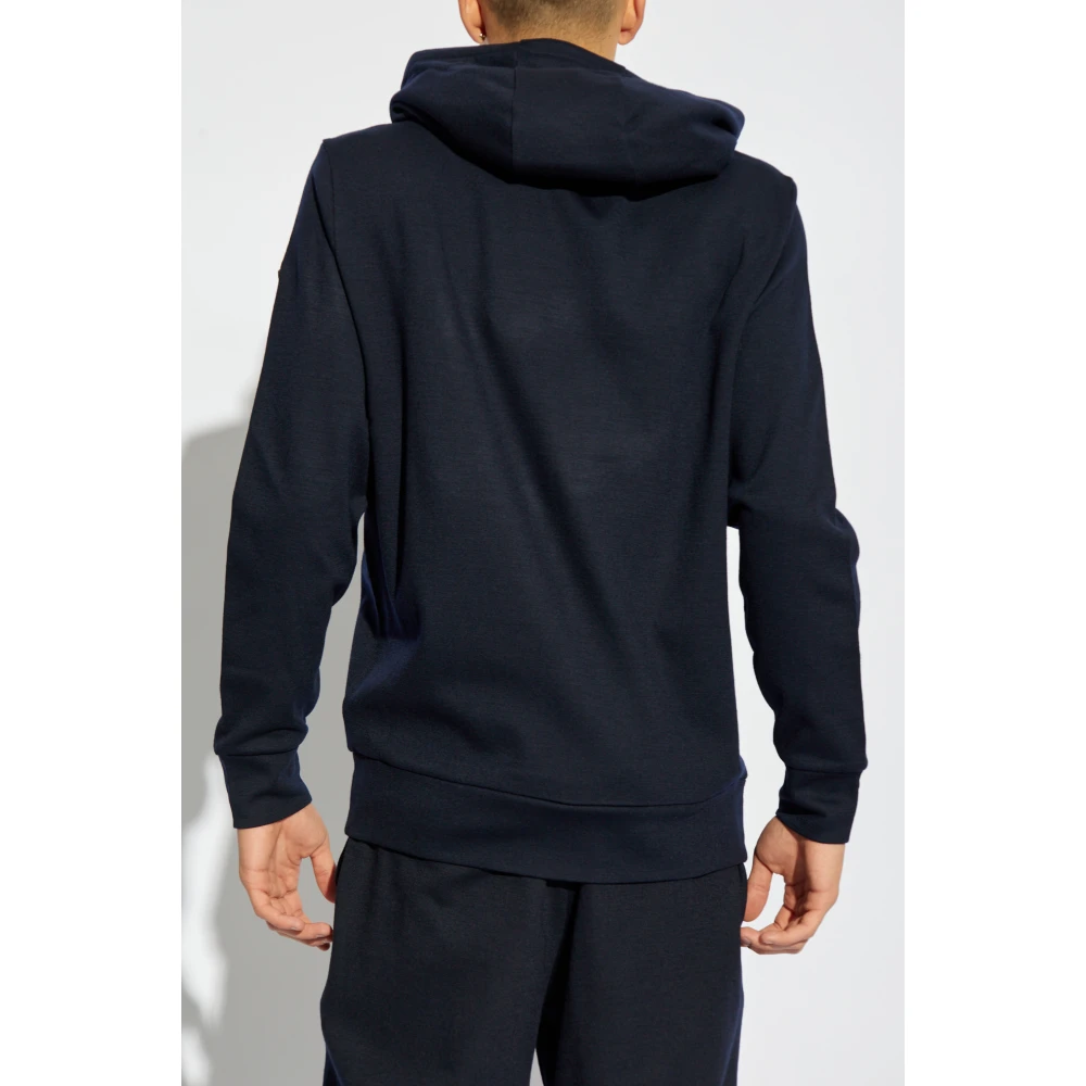 Moncler Hoodie Blue Heren
