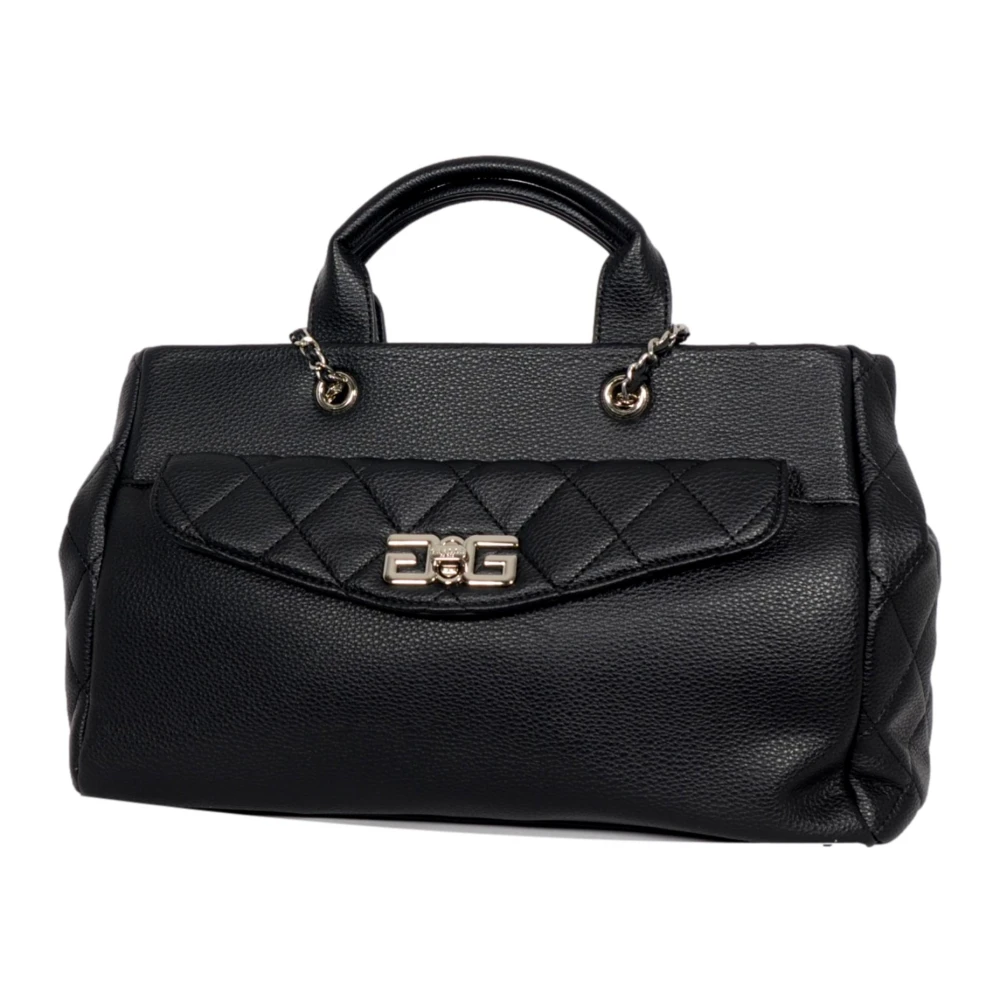 Gaëlle Paris Maxi Shopper Matelasse Eco-leer Zwart Black Dames