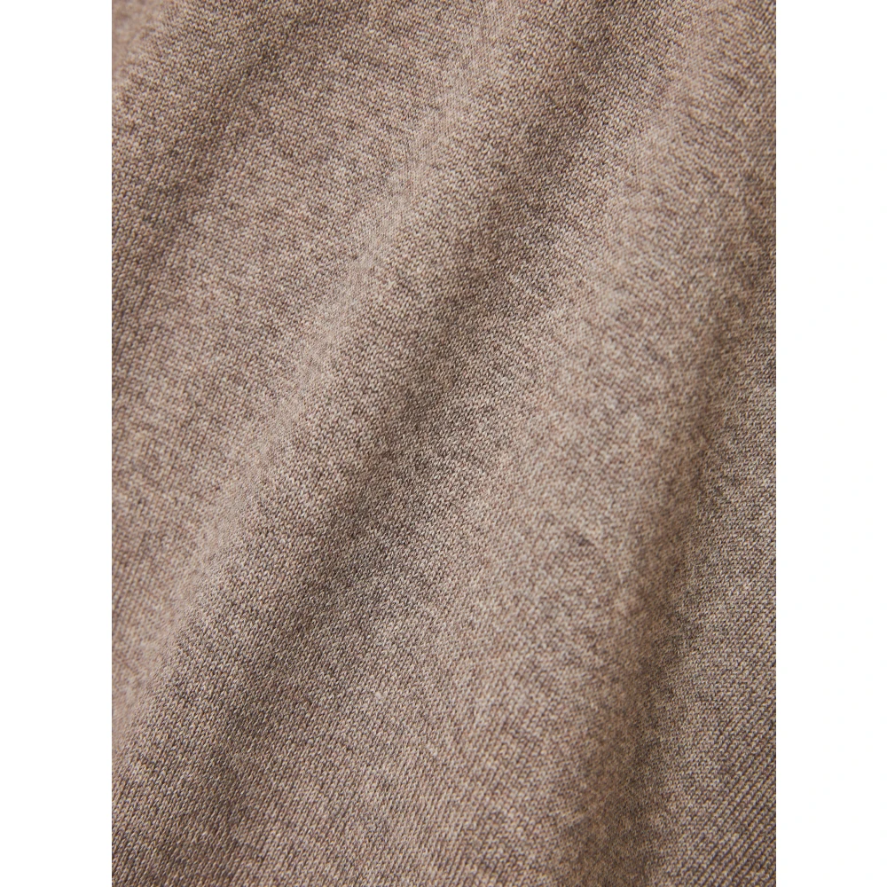 Gran Sasso Wollen V-hals Gebreide Kleding Gemaakt in Italië Beige Heren