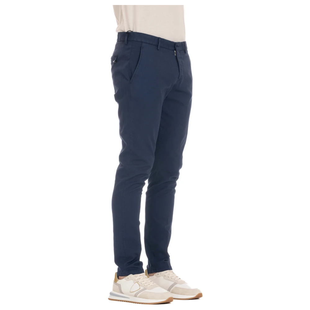 PT Torino Blauwe Katoenen Wonder Fit Broek Blue Heren