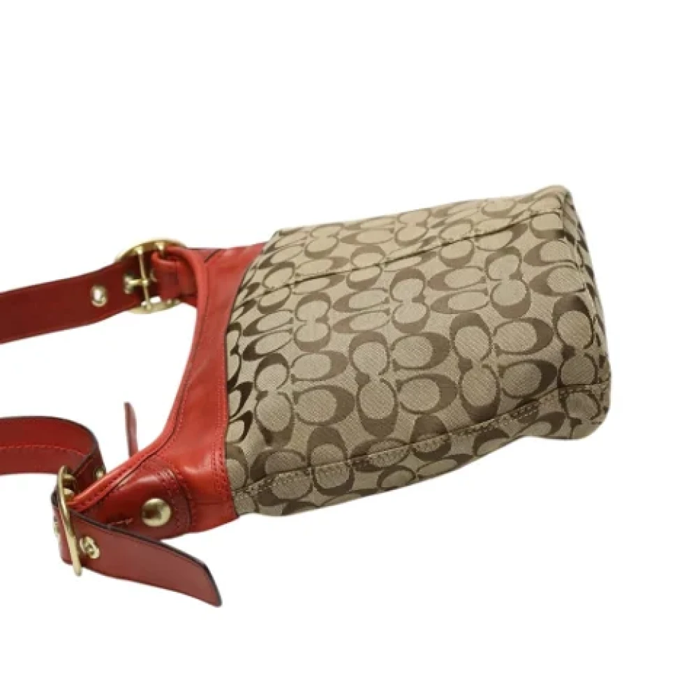 Coach Pre-owned Fabric shoulder-bags Brown Dames