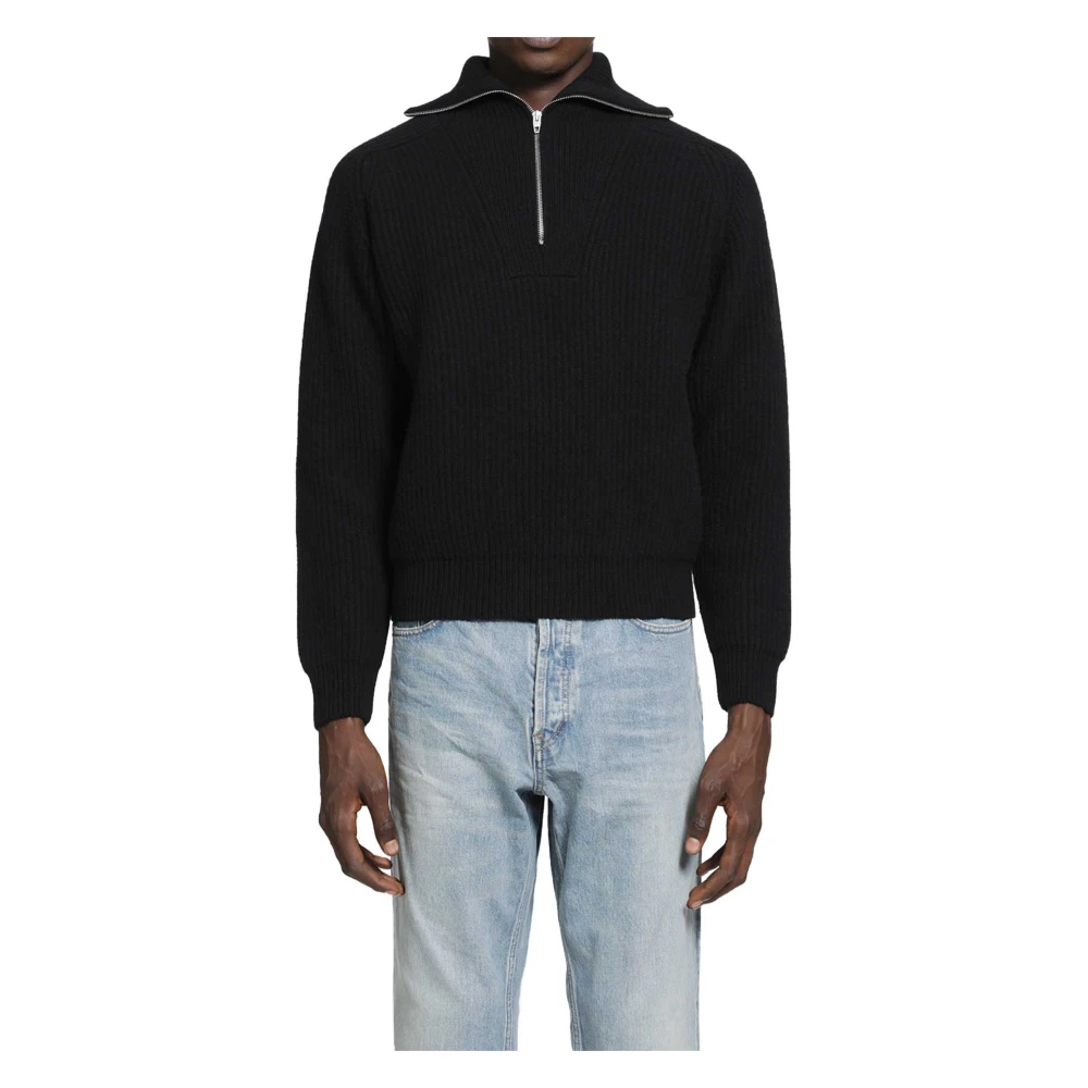Jil Sander Herr Svart Stickade Tröjor M, Turtlenecks