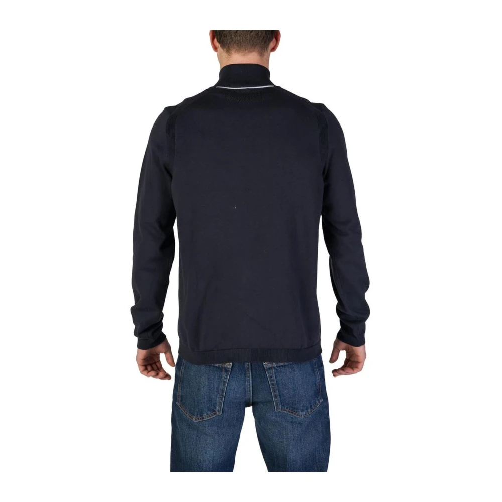Hugo Boss Katoenmix cardigan met elastaan Blue Heren