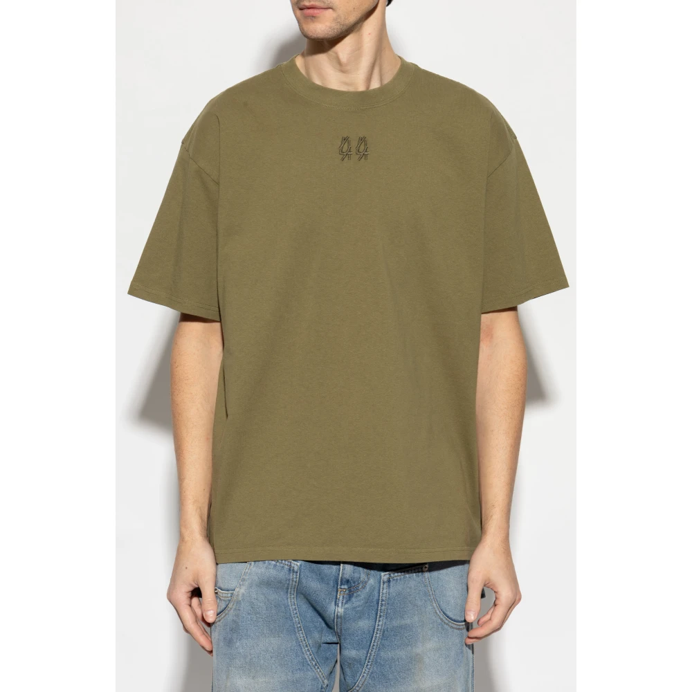 44 Label Group Katoenen T-shirt Green Heren