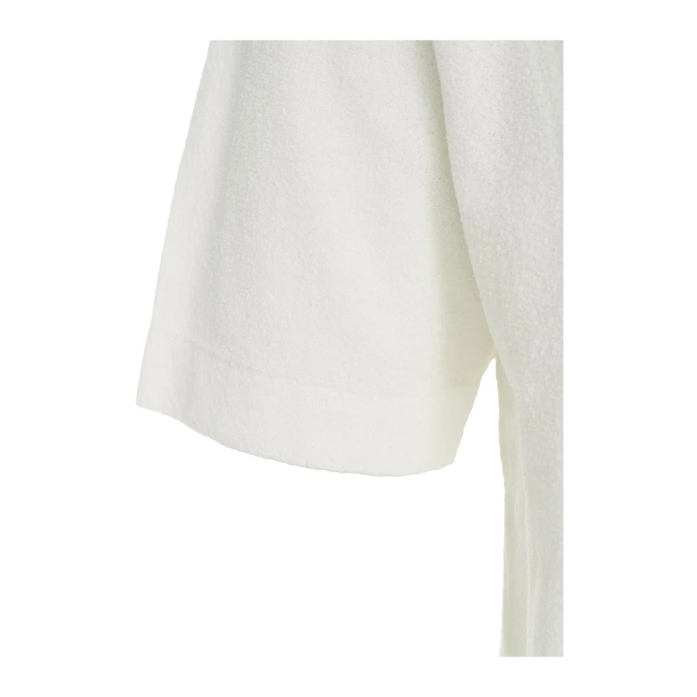 Peuterey Wit T-shirt met Ribkraag White Heren