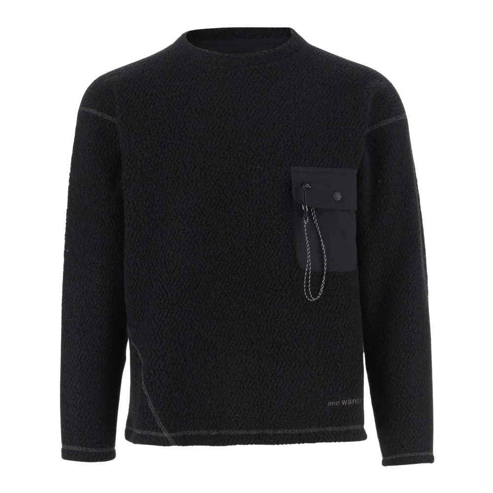 And Wander Zwarte Trui voor Buitensport Black Heren