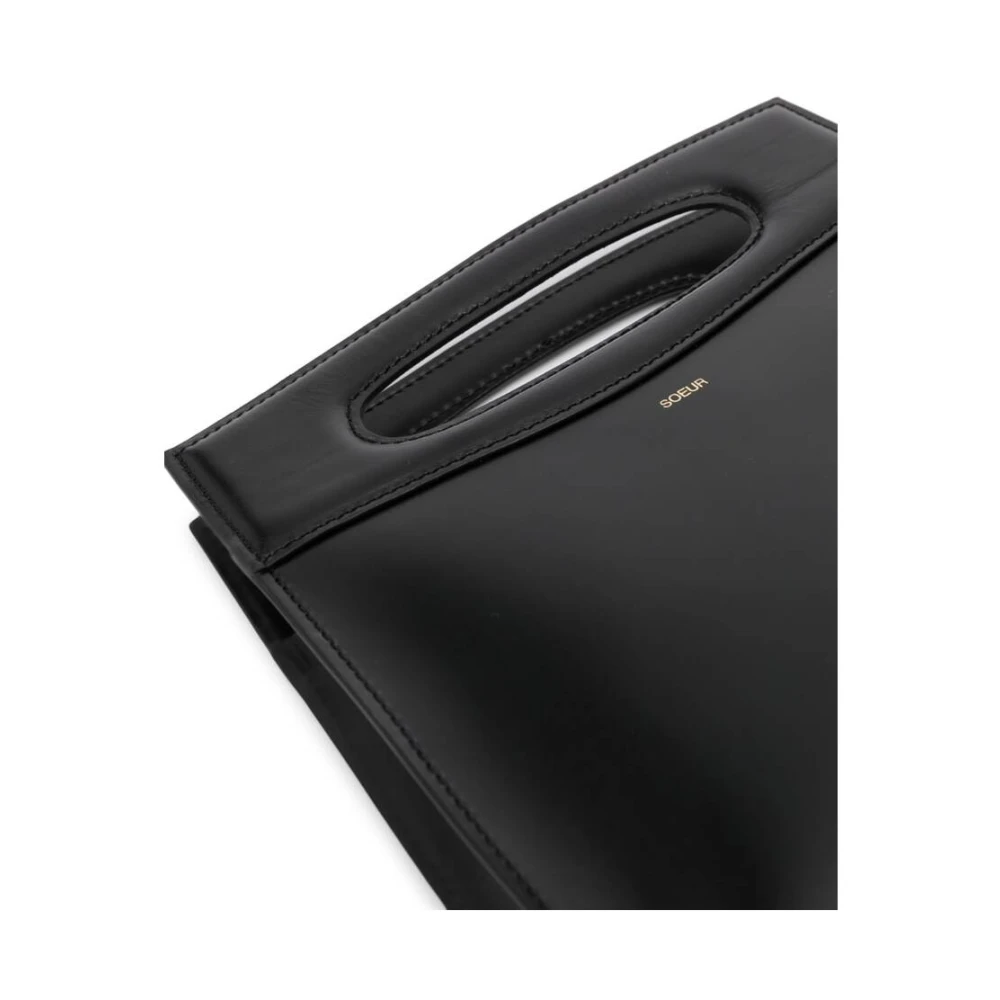 Soeur Zwarte Leren Schoudertas Black Dames
