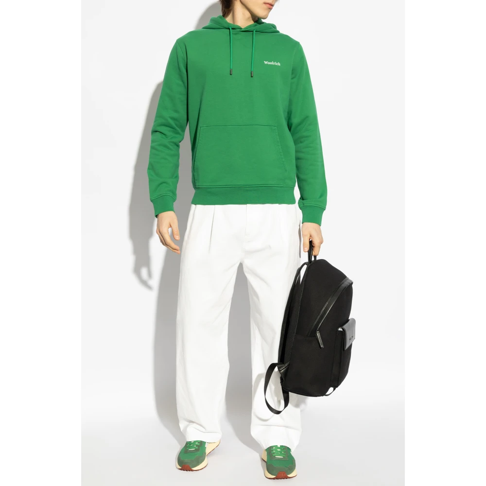 Woolrich Hoodie Green Heren