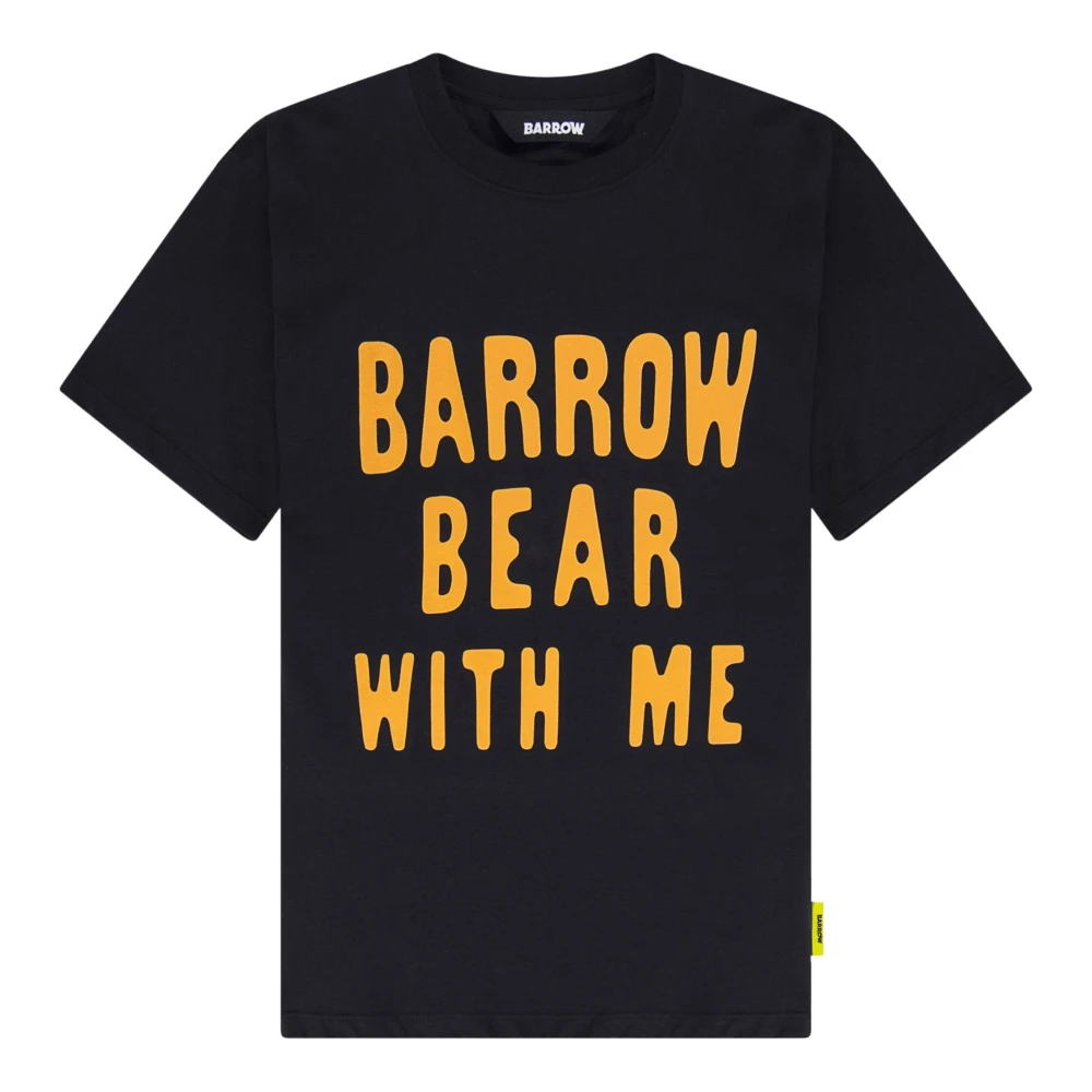 Barrow Jersey T-shirt met letterprint Black Unisex