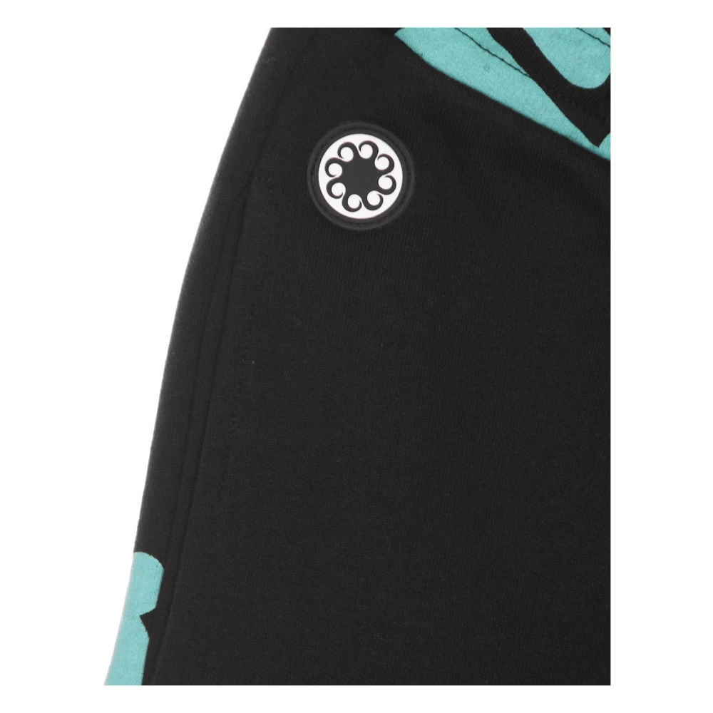 Octopus Zwarte lichtgewicht trainingsbroek met elastische taille Multicolor Heren
