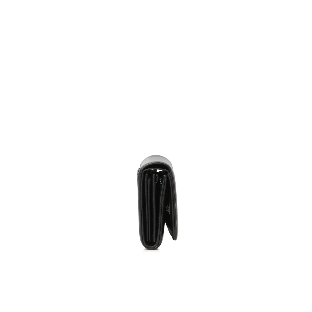 Kazar Universele zwarte leren portemonnee Black Dames