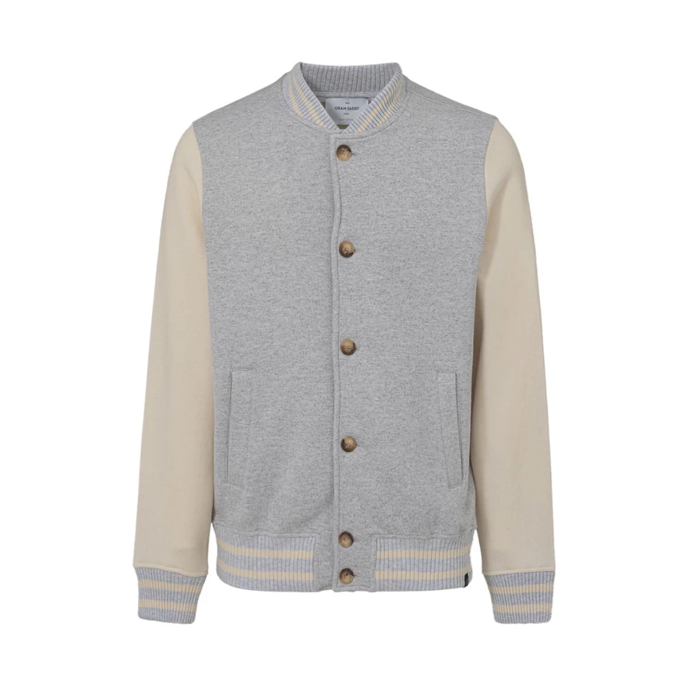 Gran Sasso Grijze Katoenen Jas Gray Heren
