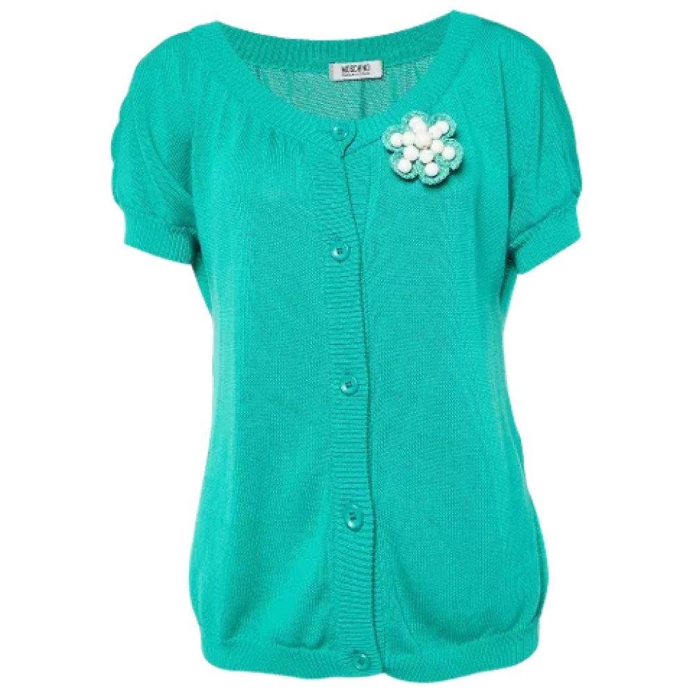 Moschino Pre-Owned Pre-owned Cotton tops Green Dames