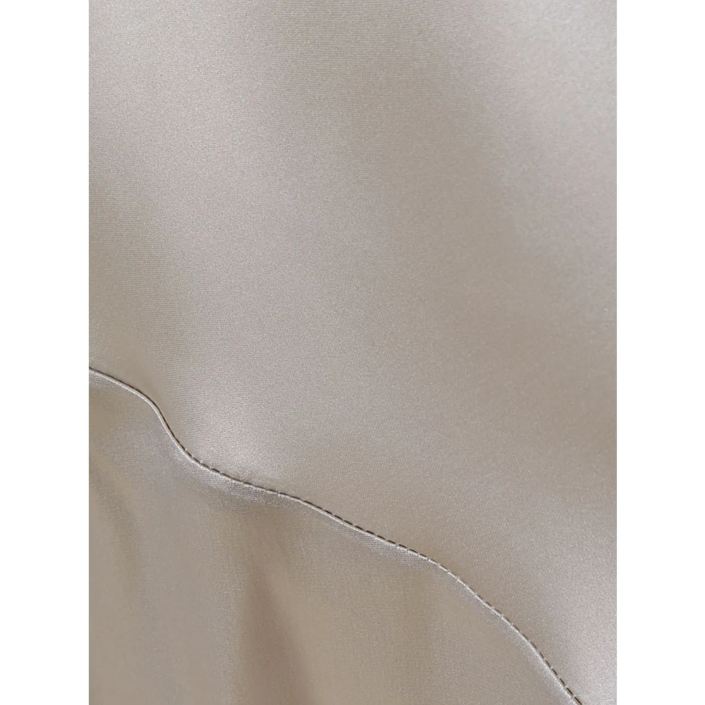 Magda Butrym Elegante Jurk Perla Aw24 Beige Dames