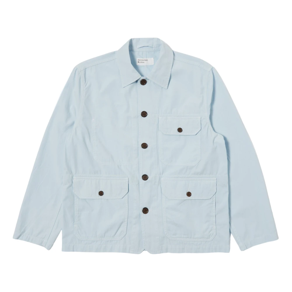 Universal Works Canvas Utility Jacket Blue Heren