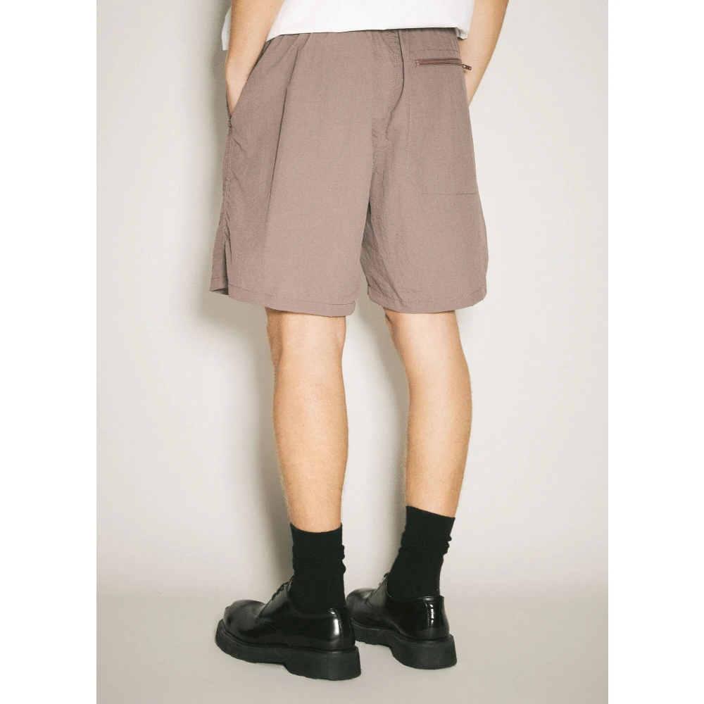 Undercover Shorts met ritszakken en kreukeleffect Brown Heren