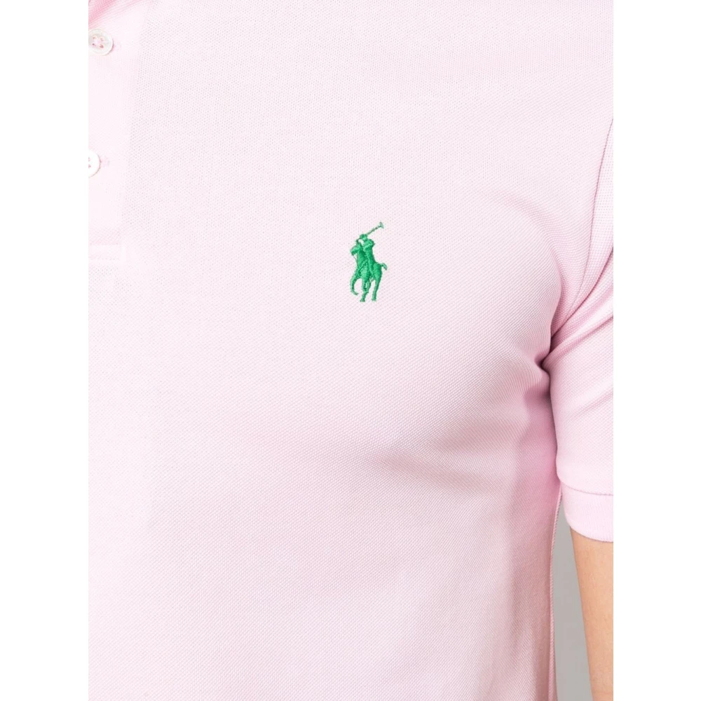 Polo Ralph Lauren Aangepaste Slim Fit Katoenen Poloshirt Pink Heren