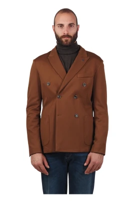 Dubbelknäppt tobaksblazer