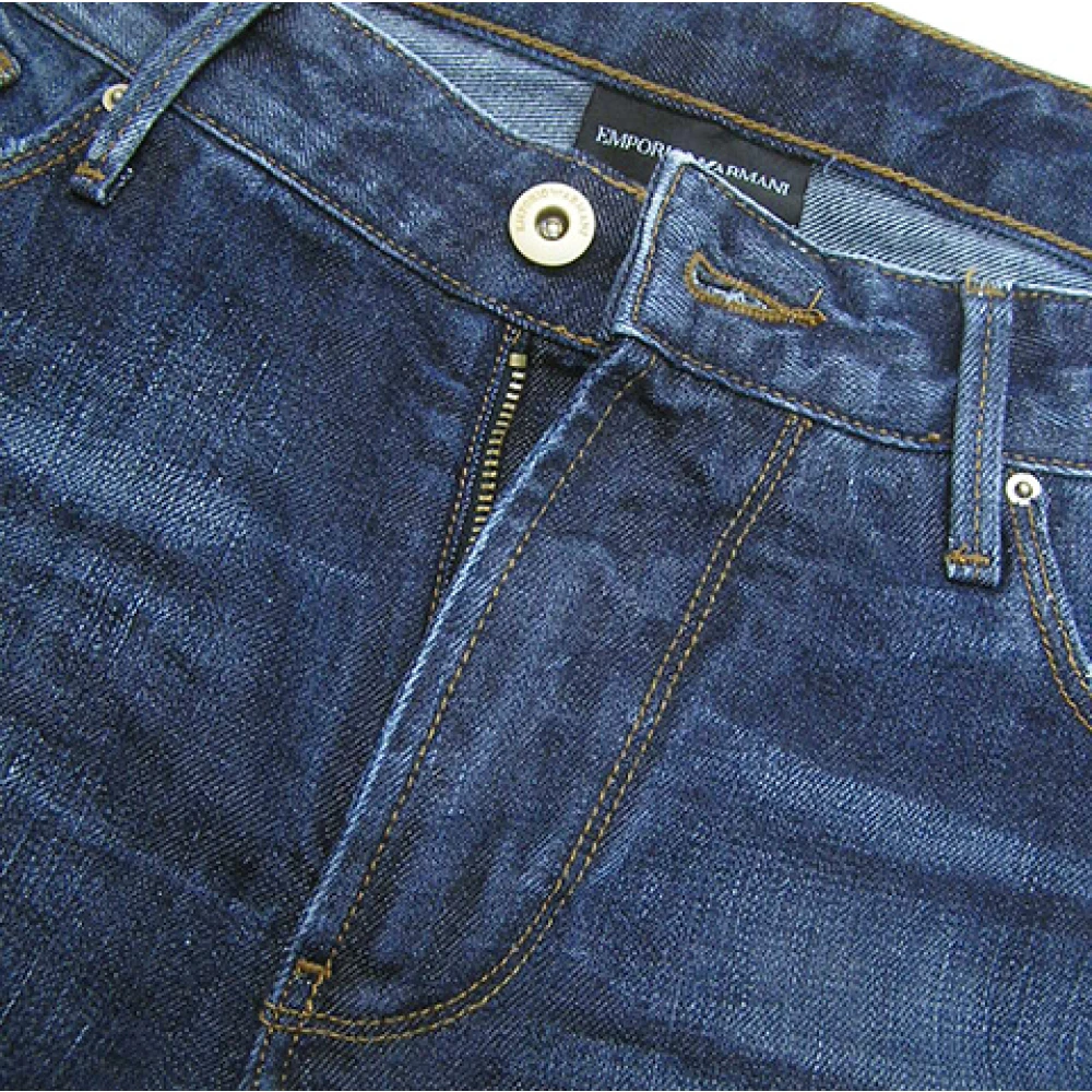 Emporio Armani Casual Rechte Pijp Jeans Blue Heren
