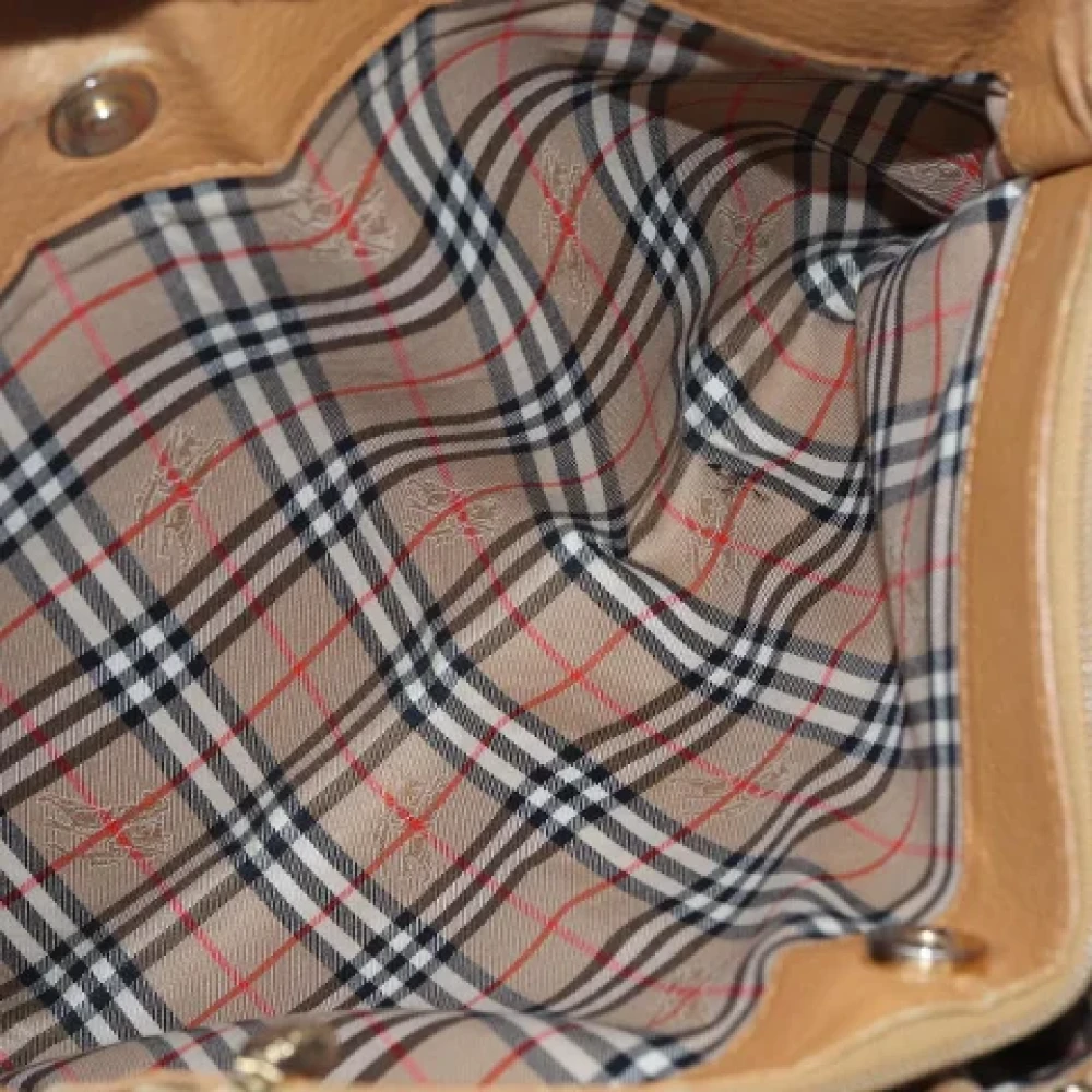 Burberry Vintage Pre-owned Leather handbags Brown Dames