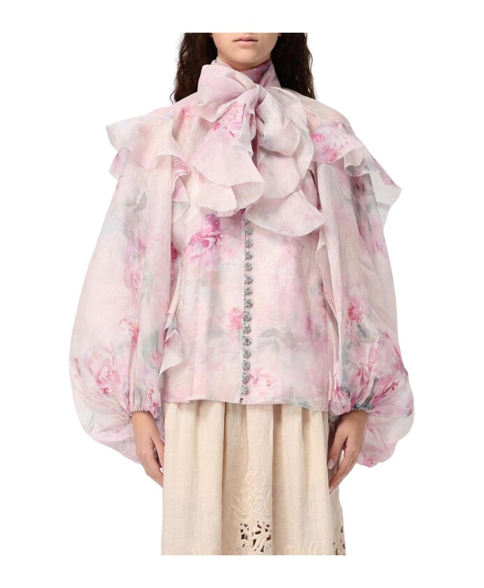 chic-chemisier-en-soie-florale-avec-volants