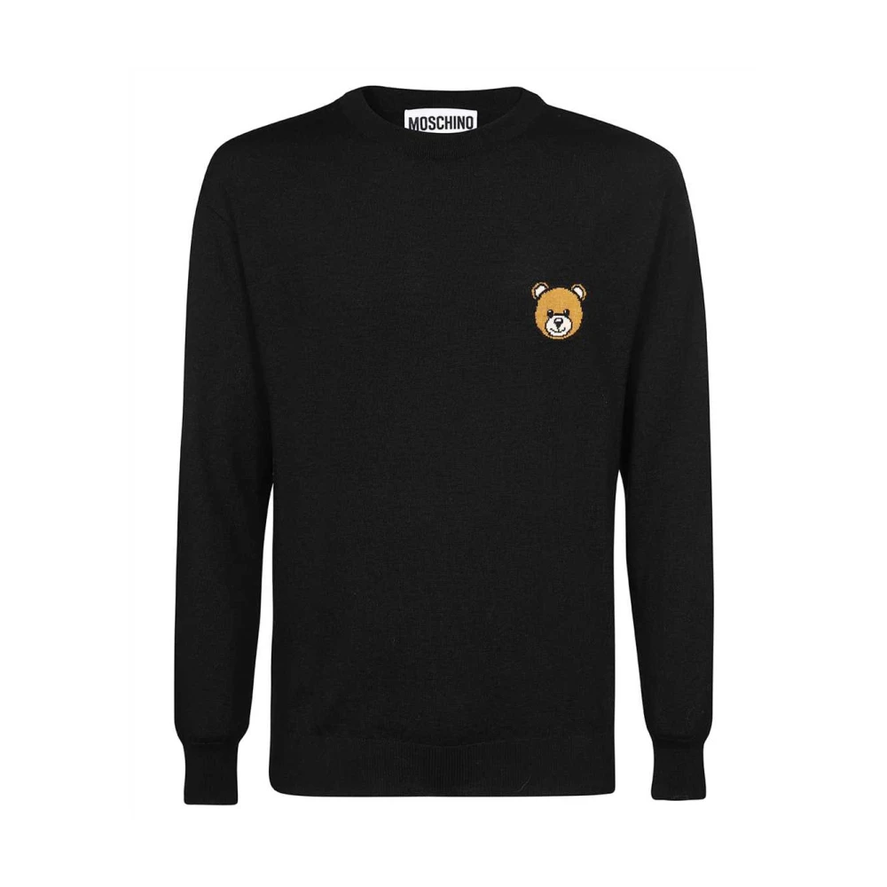 Moschino Zwarte Sweaters voor Heren Black Heren