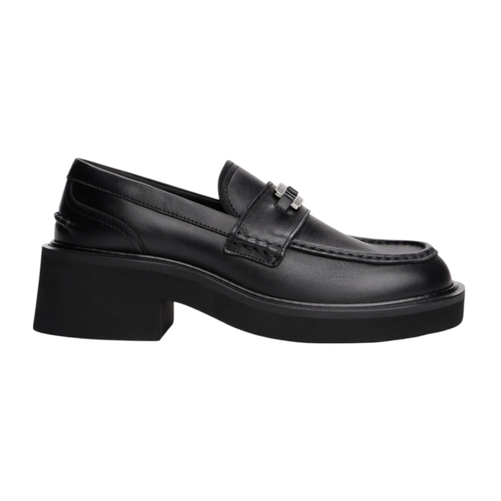 Tommy Hilfiger Jeans Black Leather Platform Pumps - EU39/US9 - Image 2