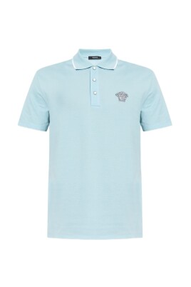 chemise-bleu-pale-avec-tete-de-meduse-brodee