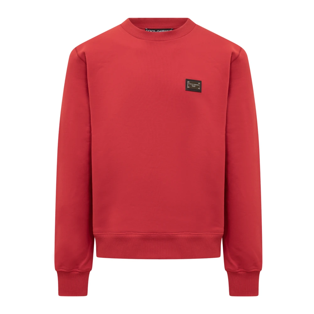 Dolce & Gabbana Crewneck Sweatshirt Red Heren