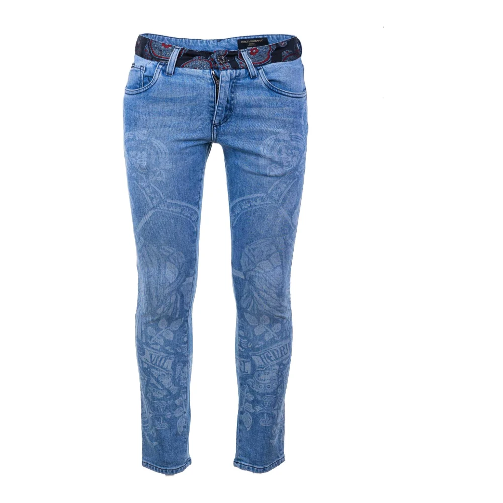 Dolce & Gabbana Heren Skinny Taille Jeans Blue Heren