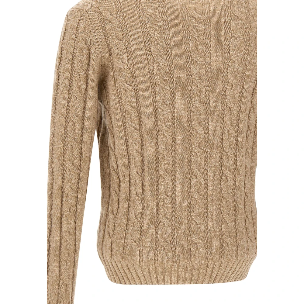 Filippo De Laurentiis Merino Wol Trui Beige Heren