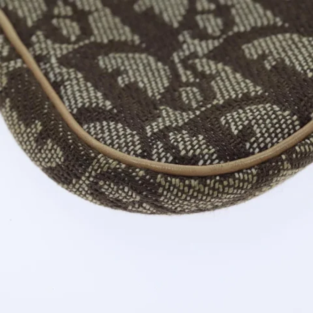 Dior Vintage Pre-owned Canvas clutches Brown Dames