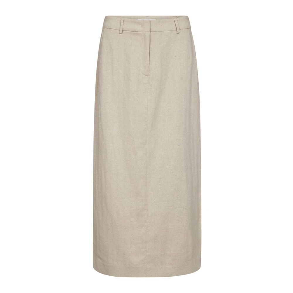 Co'couture Femme Beige Jupes, Taille: 40 Fr Midi Skirt