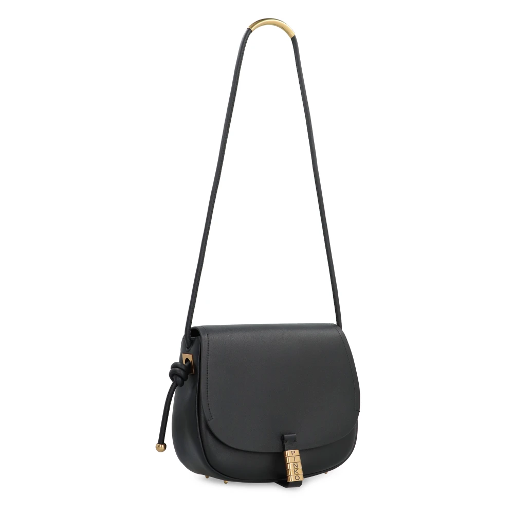 pinko Crossbody tas met magnetische klep sluiting Black Dames