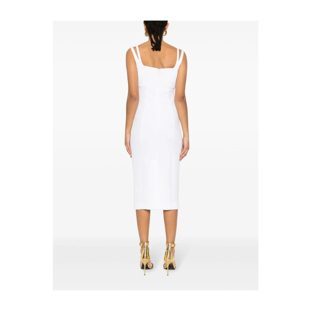 Versace Jeans Couture Witte Jurk voor Vrouwen White Dames